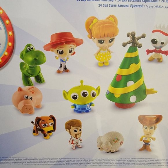 New Toy Story 4 Advent Calendar 14 Mini Figures Stickers Tree Woody Jessie Gabby - Picture 11 of 12